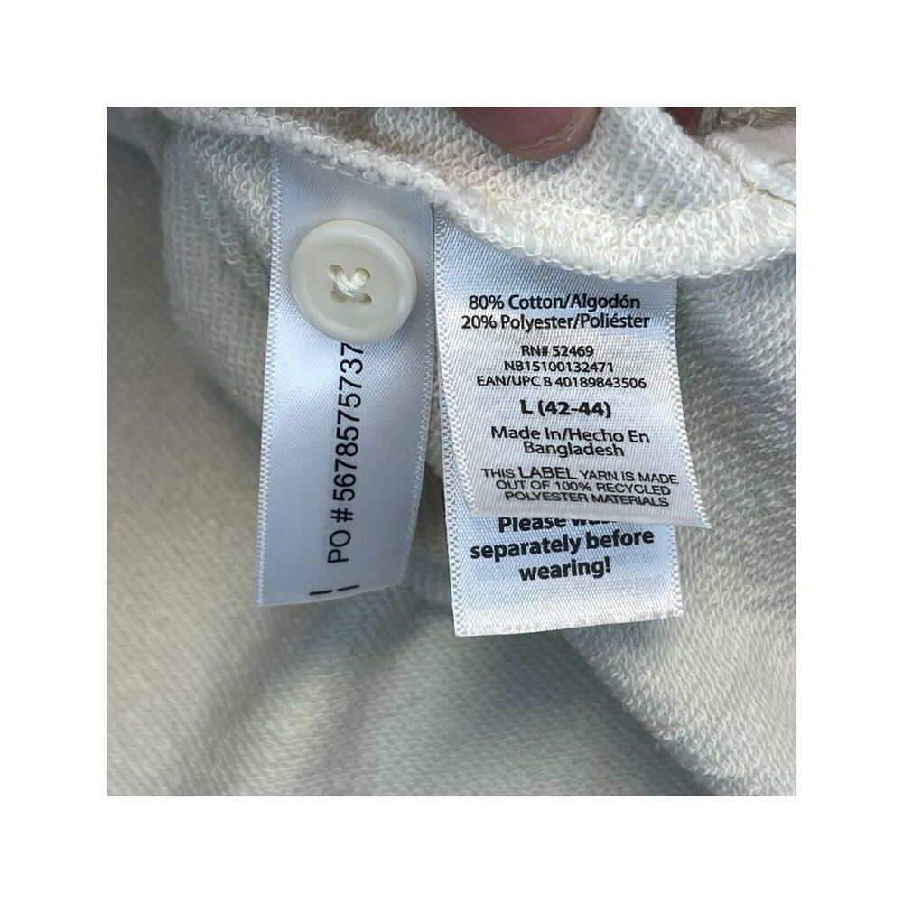 No Boundaries Polo Shirt Men's L (42-44) Light Birch Oversized Fit Short Sleeve - Picture 8 of 9